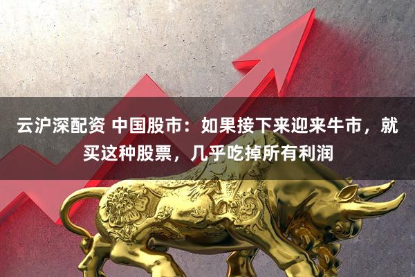 云沪深配资 中国股市：如果接下来迎来牛市，就买这种股票，几乎吃掉所有利润