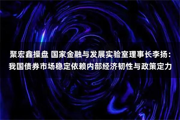 聚宏鑫操盘 国家金融与发展实验室理事长李扬：我国债券市场稳定依赖内部经济韧性与政策定力